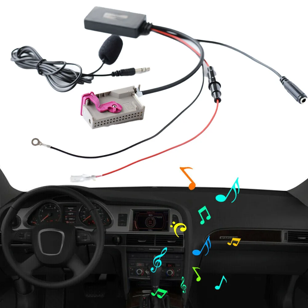 

Car AUX-IN Audio Cable Adapter For RNS-E Navigation Plus Radio Stereo 32Pin Port Audio Cable Adapter Car Electronics Accessories