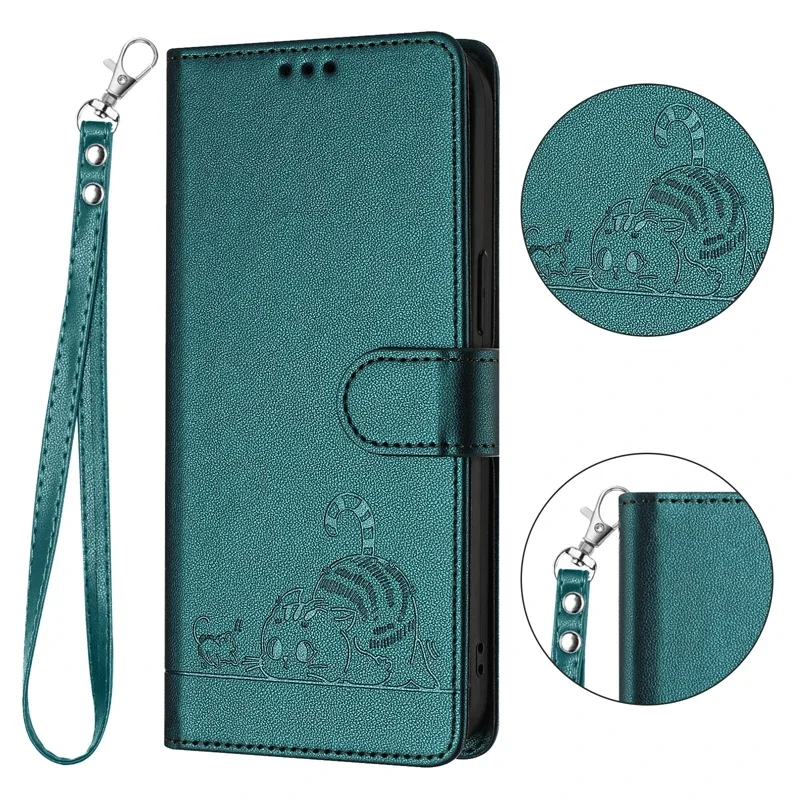 Leather Wallet Anti-Theft Brush Phone Case Cover