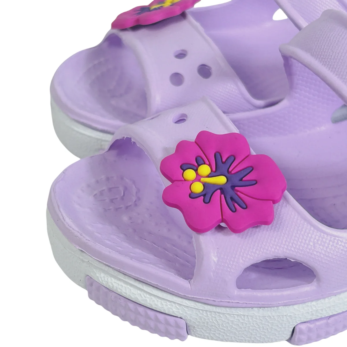 Solid Bow Children's Summer Shoes Cute EVA Beach Non Slip Sandals For Baby Girls Footwear Soft Infant Kids Fashion Sandals 2