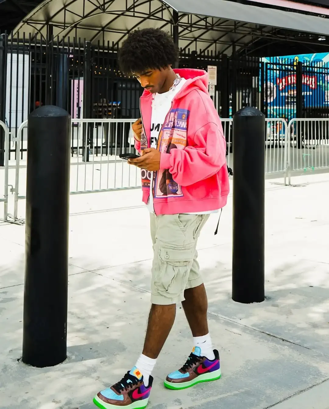 Gothic Print Hoodie 6