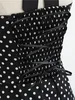 Women Polka Dot Print Summer Dress Sexy Retro White Halter Vintage Dress Robe Femme Pin Up Rockabilly Party Dress 6