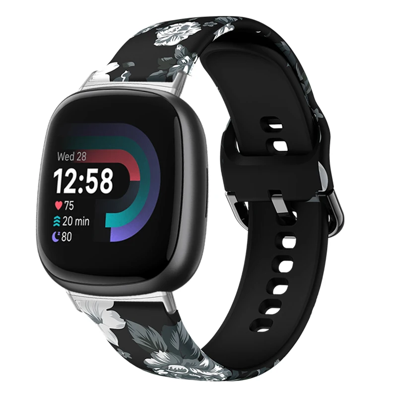 Colorful Print Lightweight Fashion Watch Strap - Sweatproof & Stylish Replacement Band