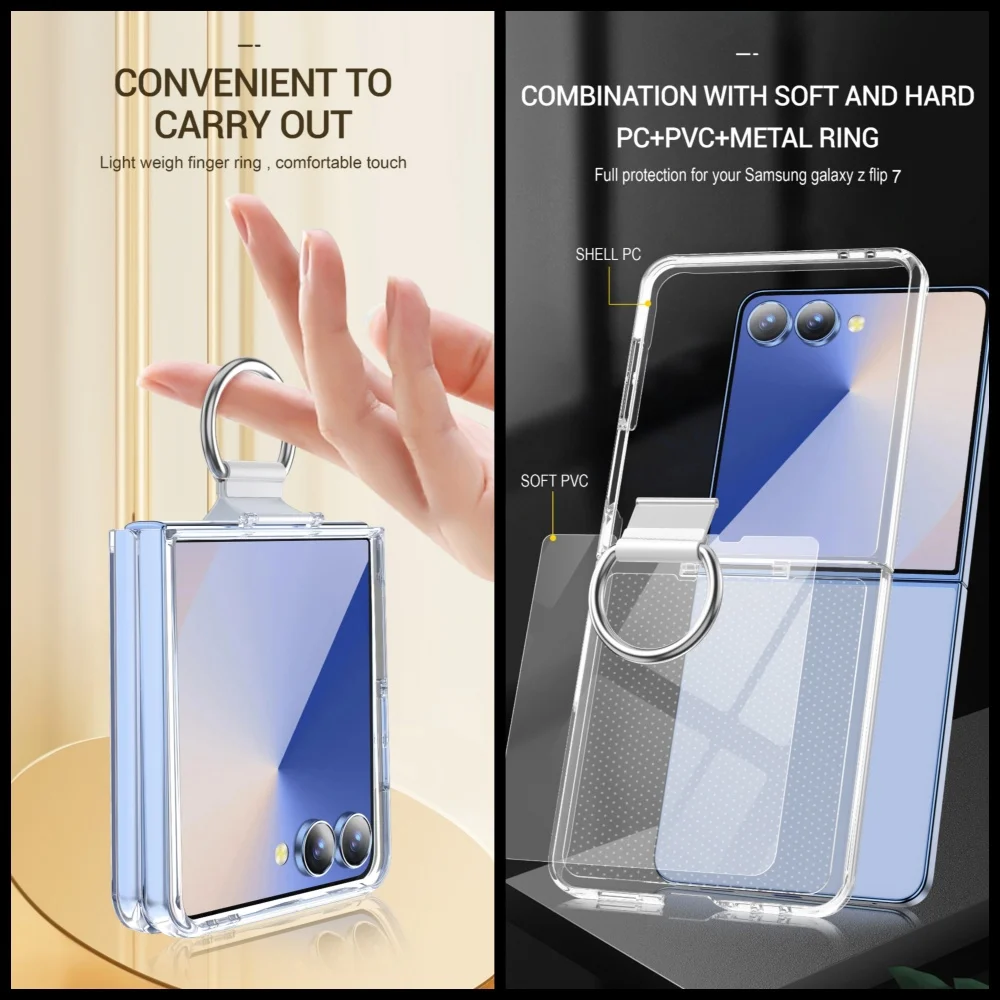 Electroplated Silver Ring Case - Comfortable Touch Dopamine Shockproof Cover
