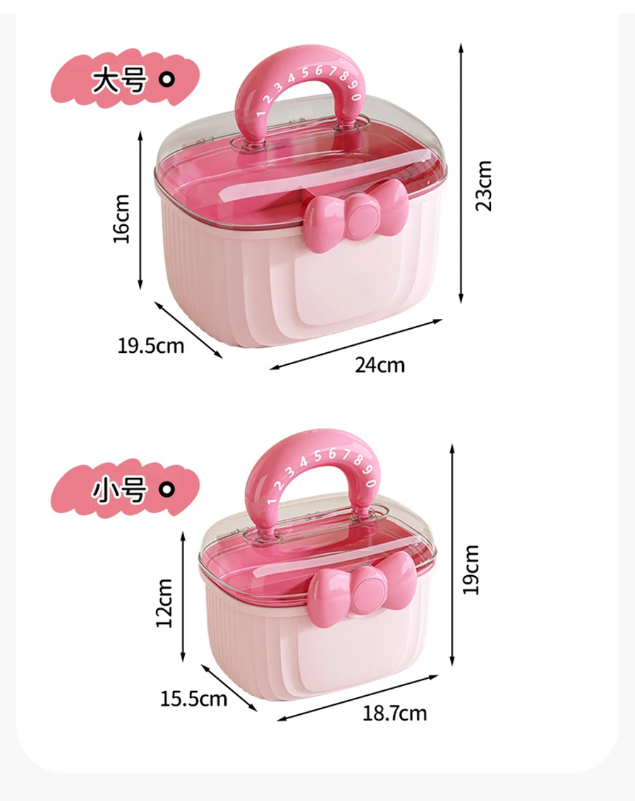 Hair Accessories Storage Box Portable Makeup Organizer For Hair Clips Hair Ties Earrings Bracelets Necklaces