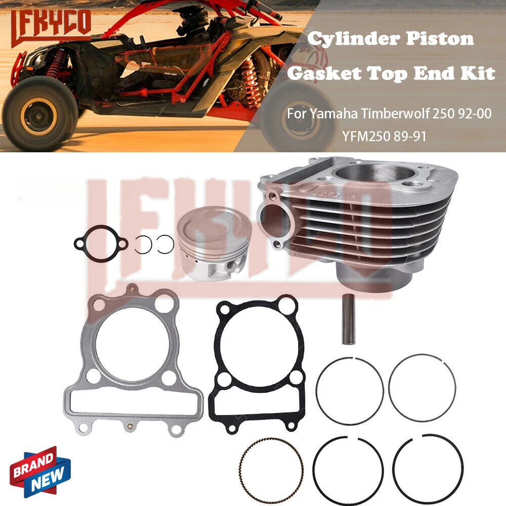 

Motorcycle 71mm Engine Cylinder 250CC Piston Kit Set Motor for Yamaha Timberwolf 250 YFM250 YTM225 Motoblock ATV Equipment Parts