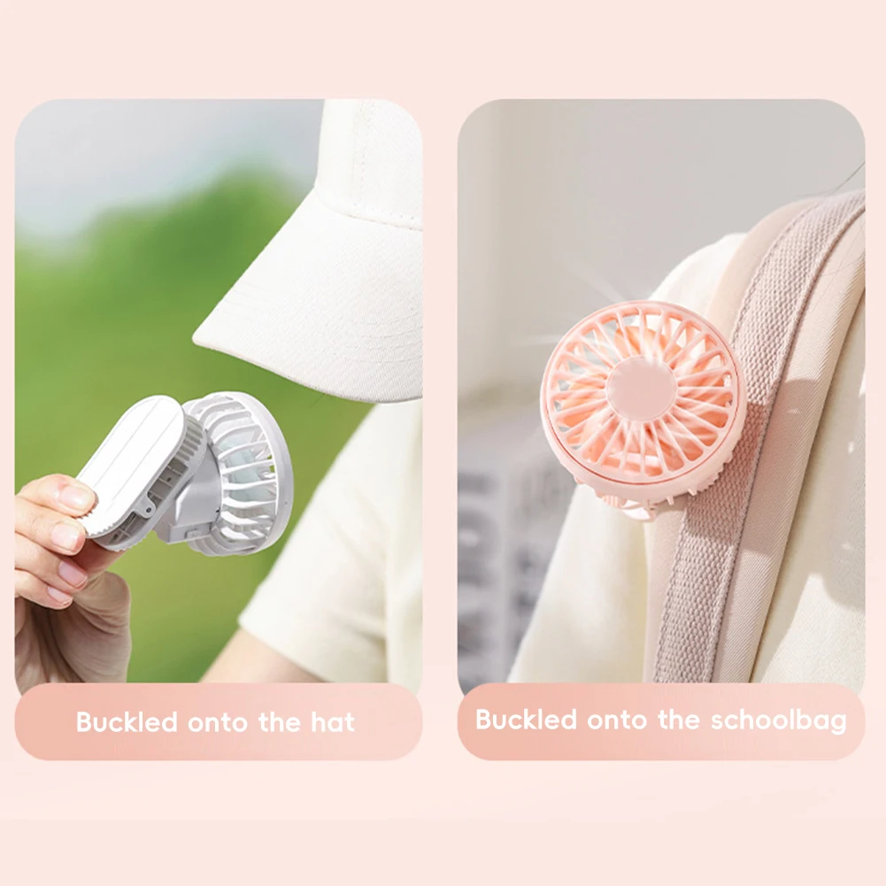 Portable Mini Hand Clip Fan USB Rechargeable Solar Powered Fan For Travel Outdoor Hiking Camping Clip On Air Cooling Small Fan