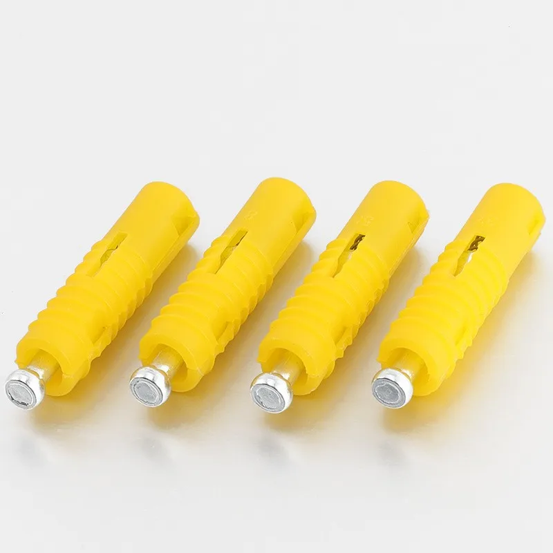 s 10Sets Yellow 2 in1 Invisible Wood Cabinet Connector Hinge Assembly Furniture Bracket Recessed Screw Fastener