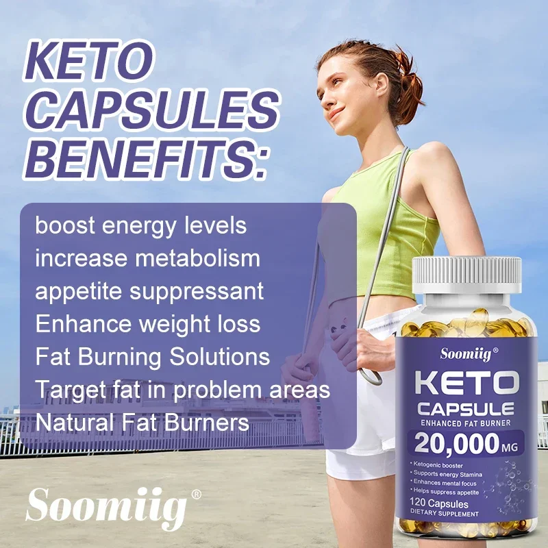 Keto Capsules Highly Effective Fat Burners, Support Energy Metabolism, Help Appetite Suppression