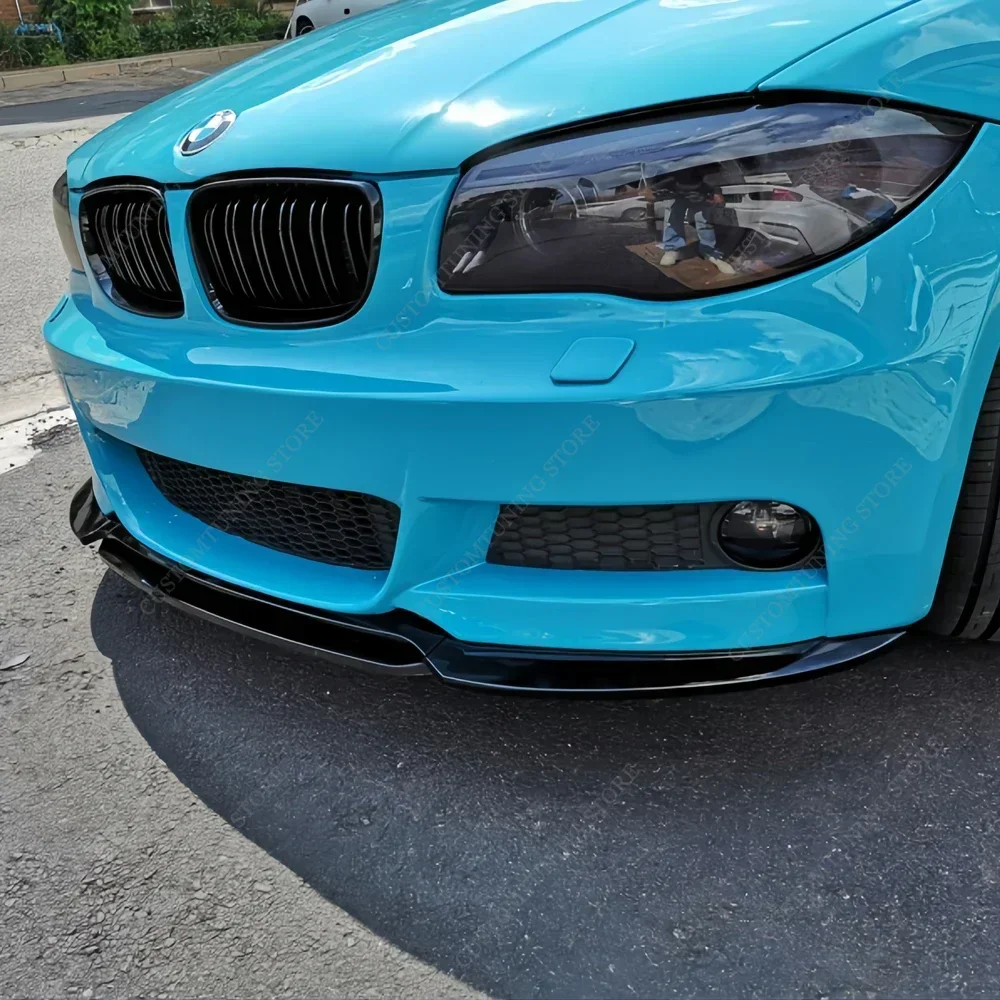 Für Bmw E82 E88 4Pcs Gloss Maxton Stil Front Stoßstange Splitter Lip Spoiler Diffusor 118d 120i 135i M Sport 2010-2014 Lci Bodykits