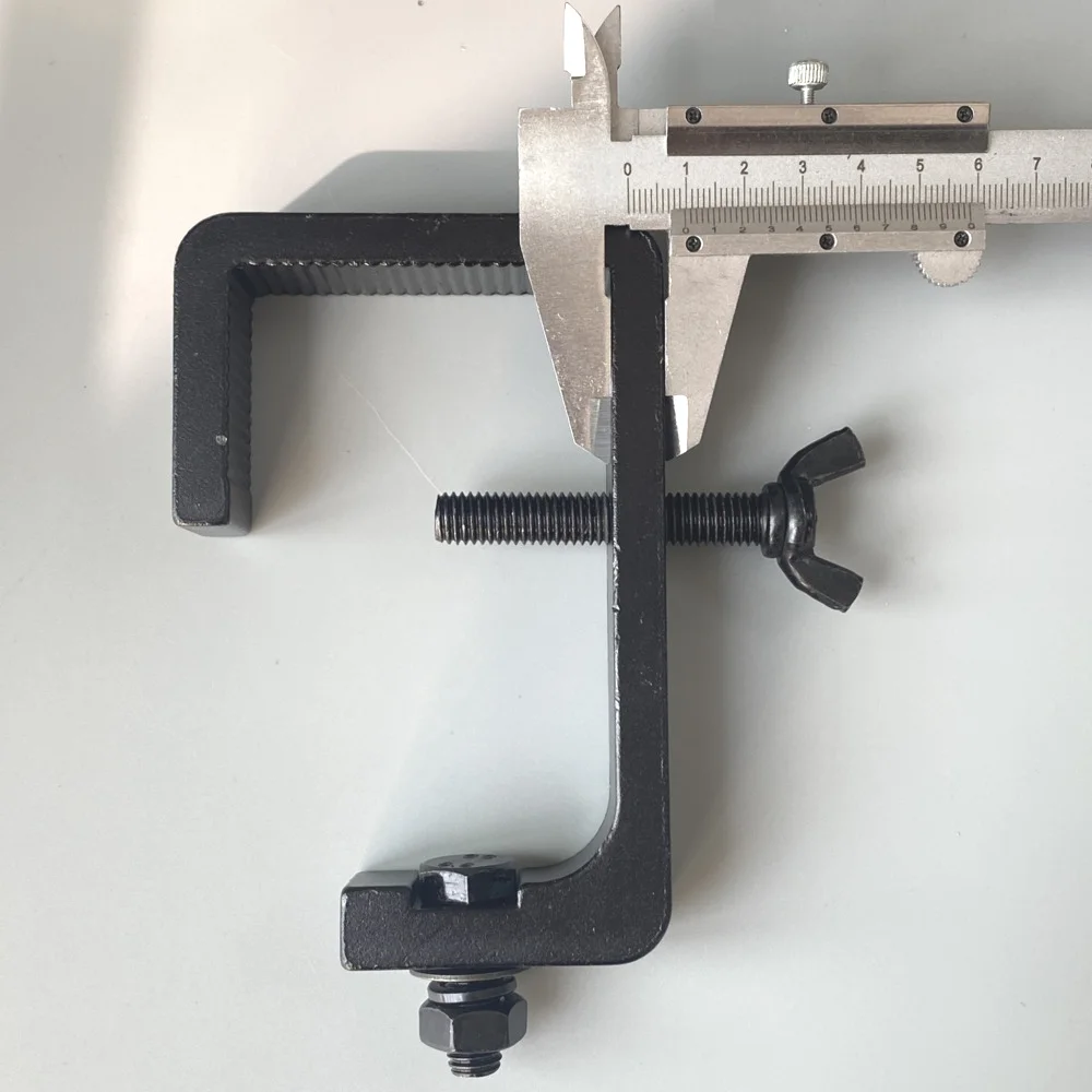Square Tube Clamp 30-60mm Aluminum Alloy Clamp Truss Stand Hooks Load 80KG Stage Lighting Beam LED Moving Head Audio DJ Fixtures