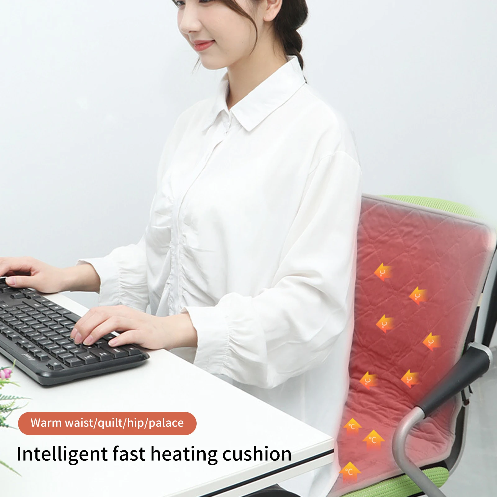 USB Heated Seat Cushion Electric Heating Home Office Chair Car