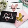 Personalized Makeup Bag Bridesmaid Custom Name Holiday Wedding Bachelorette Party Gifts Canvas Monogram Cosmetic Zipper Pouch 1