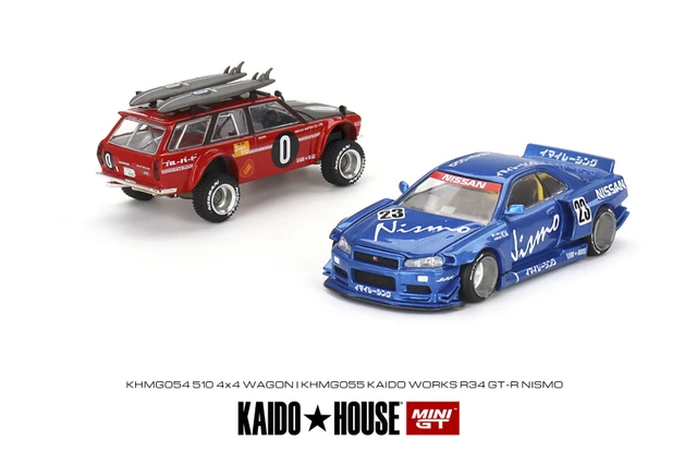 Minigt kaido haus offener deckel 1:64 GT-R r34 510 automodell 