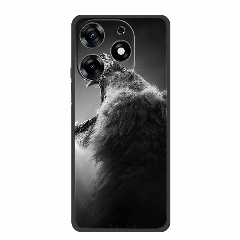 Sleek Black Silicone Soft Phone Case - Durable and Stylish Back Cover Shell
