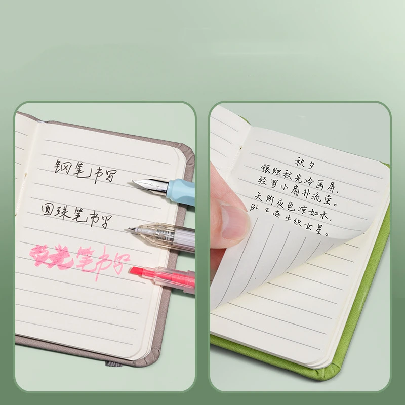 A7 Mini Notebook Portable Pocket Colored Notepad Memo Diary Planner Writing Stationery Students School Office Supplies Gifts