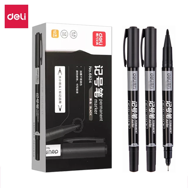 Permanent Markers Waterproof Black  Permanent Paint Pen Black - 5pcs  Permanent Paint - Aliexpress