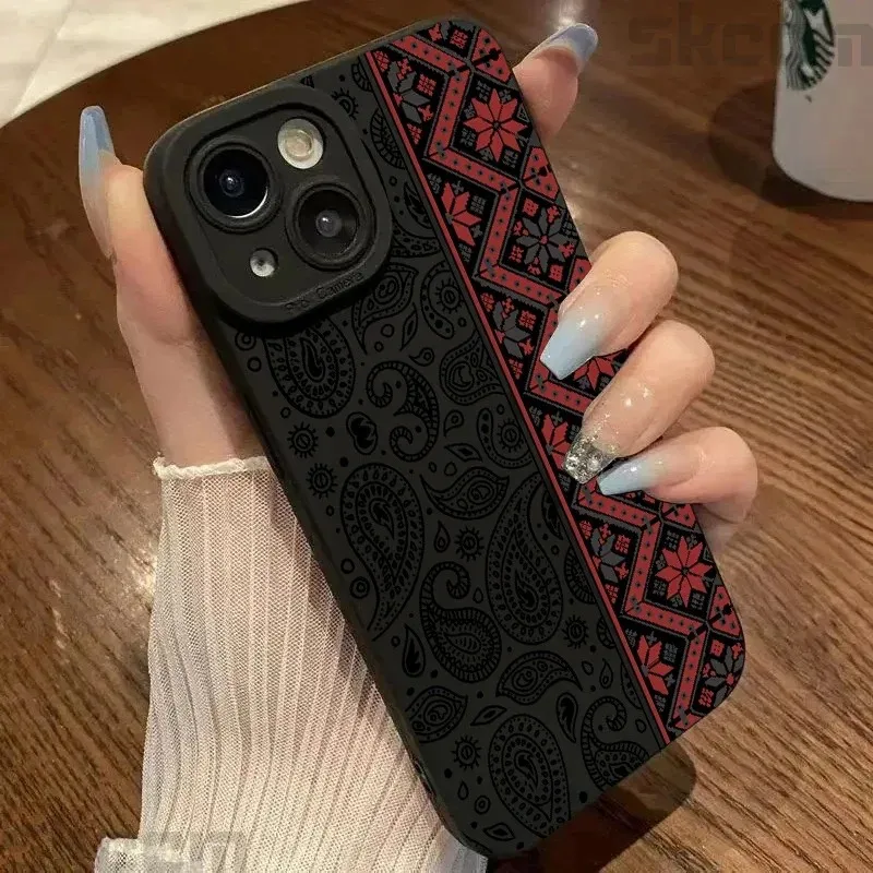 Vintage Totem Pattern Soft TPU Phone Case - Artistic Back Cover