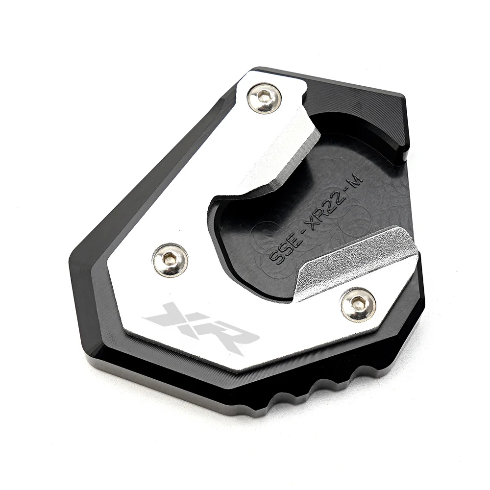 CNC Motorcycle Kickstand Side Stand Extension Pad and Tire Caps