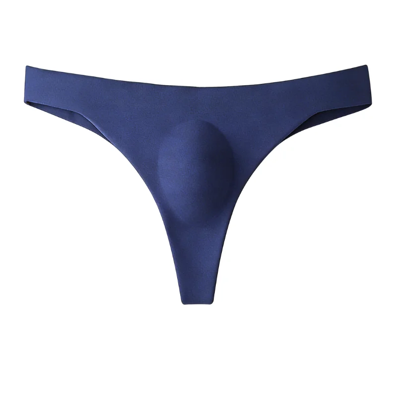 Men's Ultra-Thin Ice Silk Sports Thong | Seamless No Trace G-String | Breathable T-Back Underwear | Sexy Exotic Lingerie | Plus