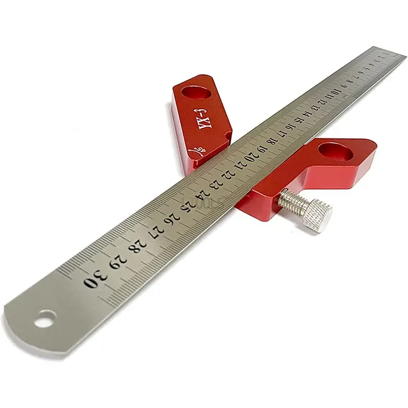Center Finder Multifunction YX-ruler Circle Center Marking 45°90°Scribing Gauge Metric Inchfor Woodworking Measuring Scribe Tool metric imperial aluminum alloy right angle ruler woodworking triangle height ruler carpentry diy tool measuring and drawing line