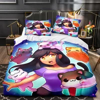 3D Print Aphmau Bedding Set Duvet Cover Pillowcase Double Twin Full Queen King Adult Kids Bedclothes Quilt Cover 1