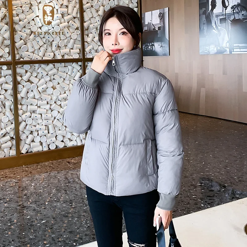 2024 New Fall Winter Female Warm Solid Bread Clothes Women Korean Style Loose Fashion Parkas Thickened Jackets Down Cotton Coats