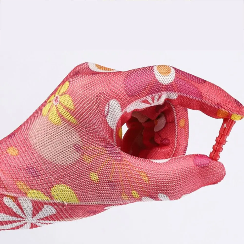 1Pair Nylon Planting Labor Gloves Labor Protection Thin Gardening Gloves Breathable Non-slip Women Work Gloves Outdoor 4