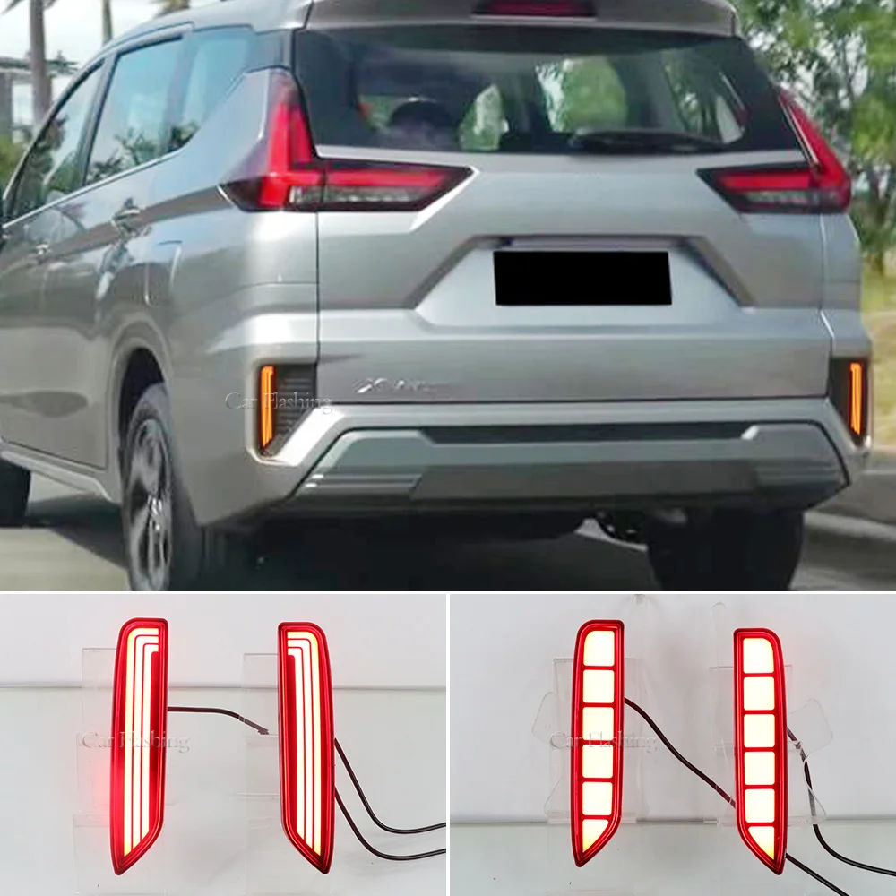 LED Rear Bumper Reflector Tail Brake Light For Mitsubishi Xpander 2022 ...