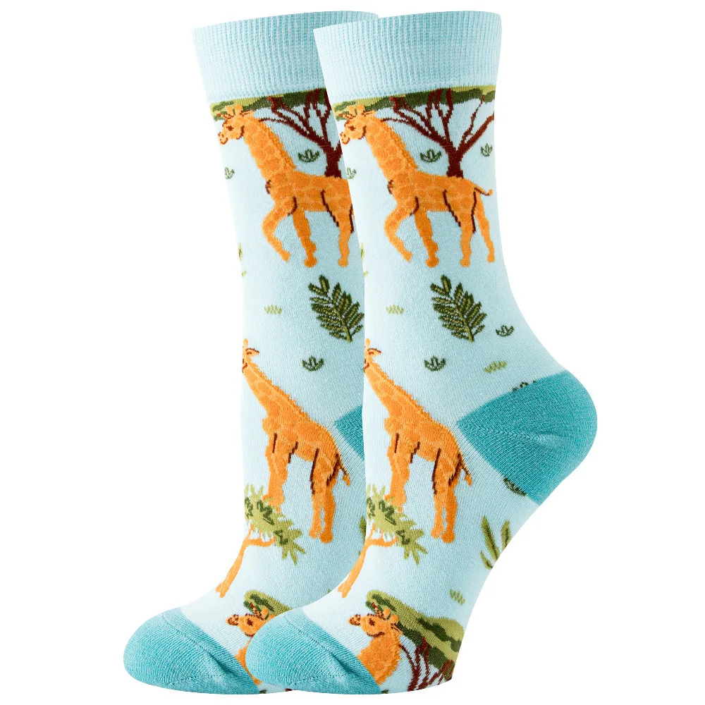 High-Quality Kawaii Cartoon Animal & Fruit Trendy Women's Socks - Harajuku Happy Collection