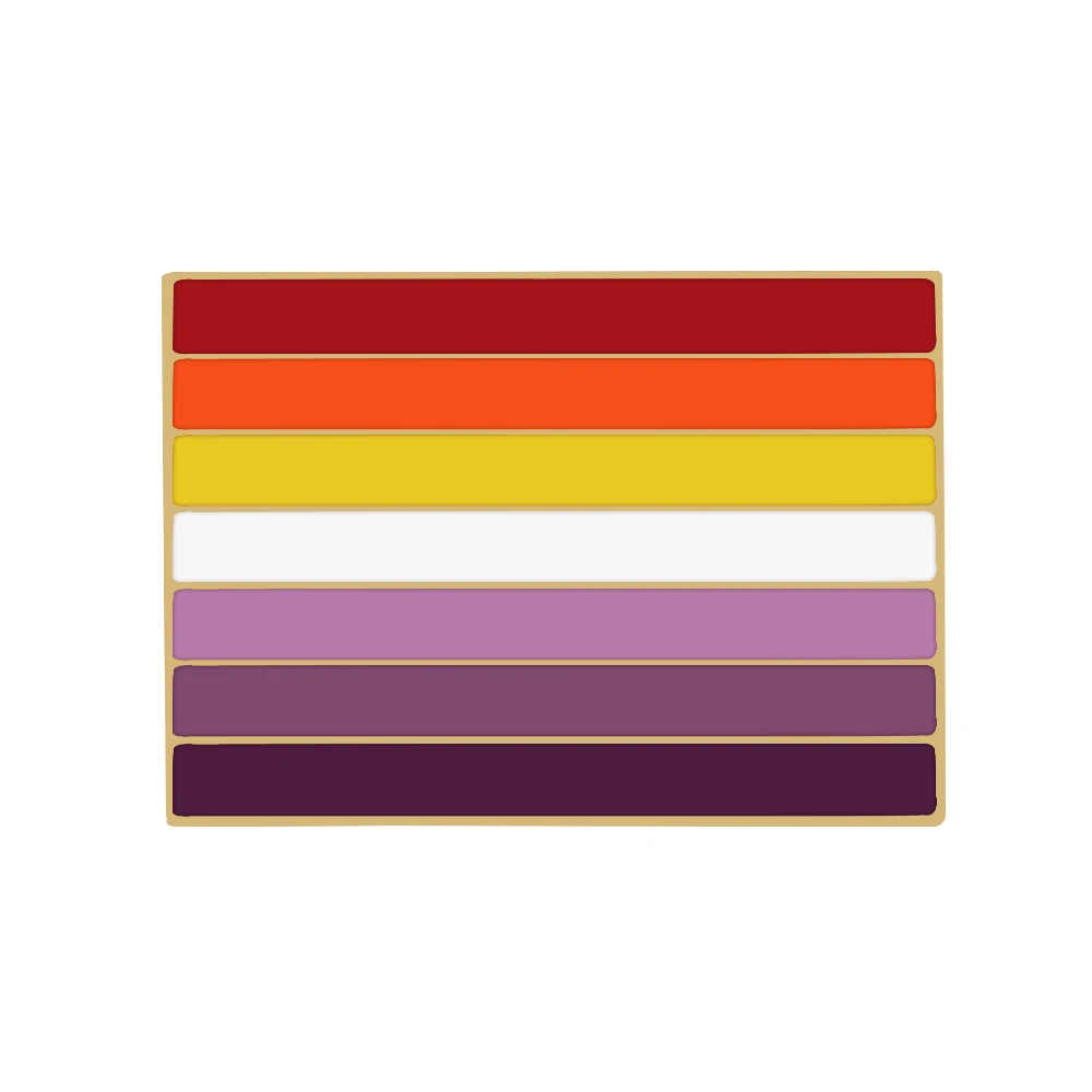 Set 6 Spille Arcobaleno Pride - Lega Di Zinco - Simboli LGBT+ Per Vestiti E Borse