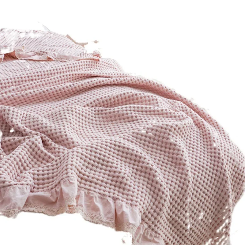 Cotton edge waffle towel quilt towel blanket blanket summer cool quilt air conditioner quilt 6