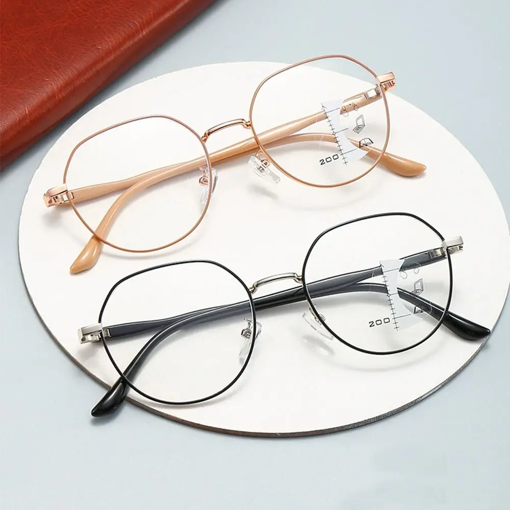 Multifokale Lesebrille progressiv in der Nähe von weit quadratischen Brillen Blue Ray Blocking Anti-Blaulicht Männer Frauen Lesebrille – Detail 1