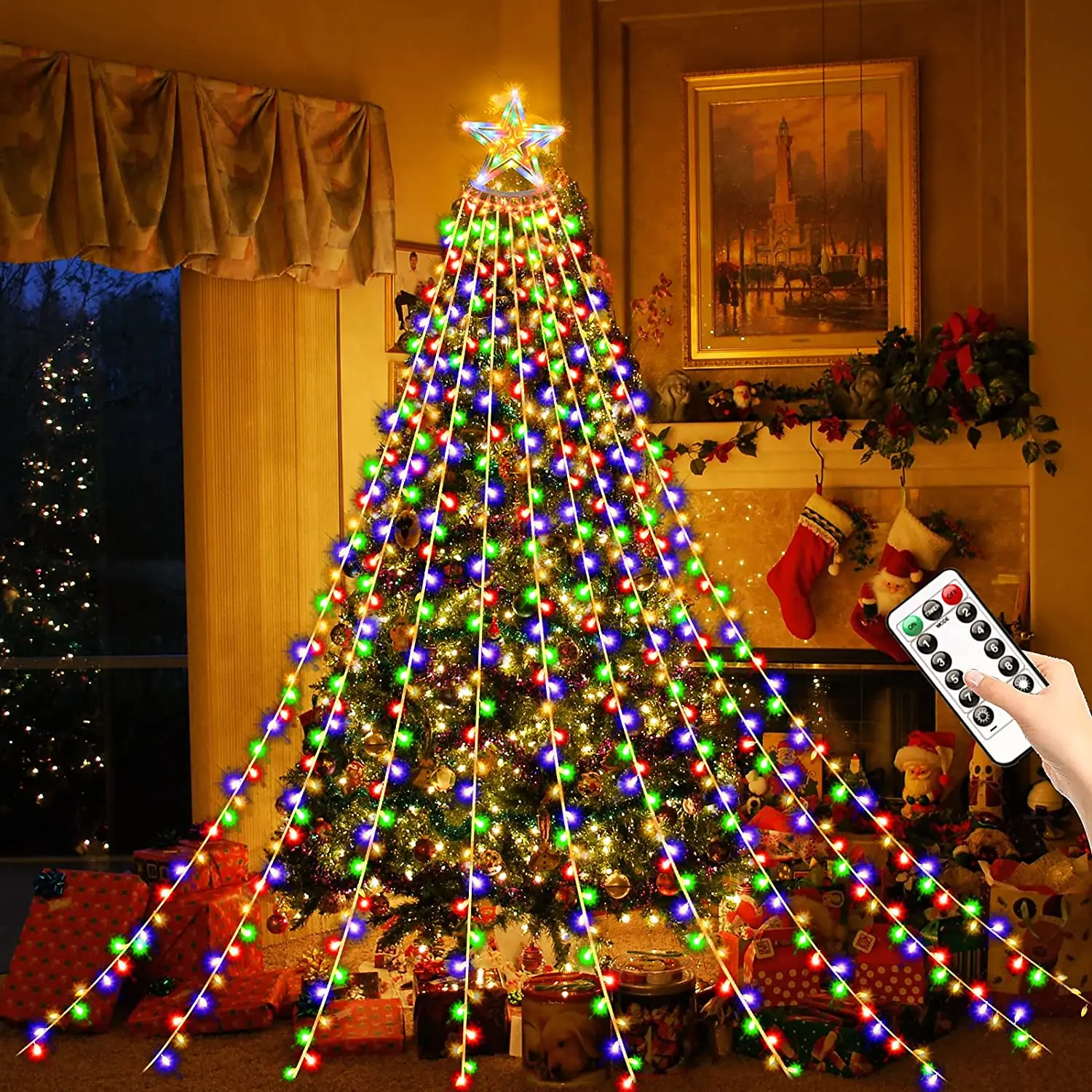 Smart DIY Christmas Lights APP Remote Control LED String Lights Fairy  Garland for Navidad Home Room Xmas Decoration Tree Outdoor - AliExpress