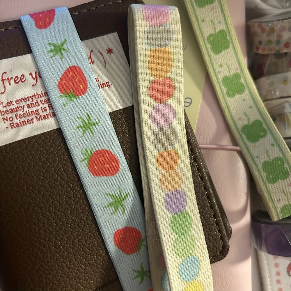 Elastic Strap with Cute Star Decoration for Planner Notebook and Journaling