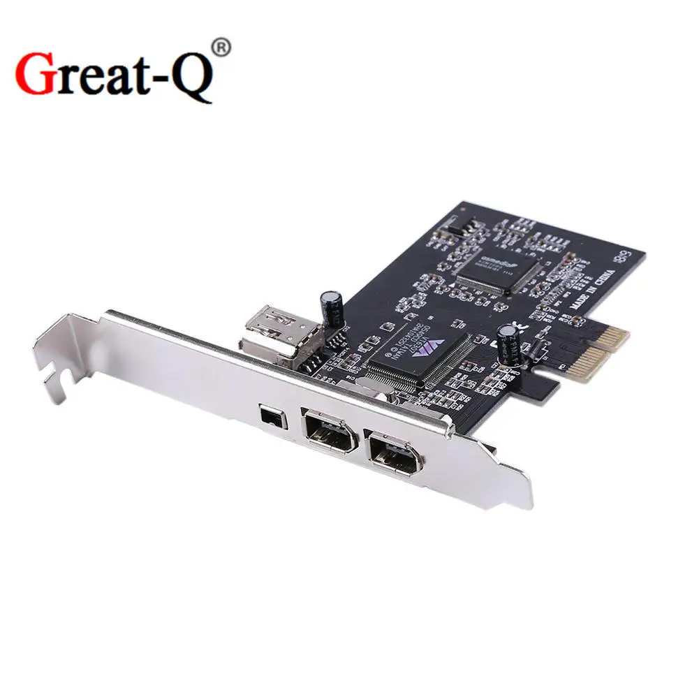 

PCI-E 1X 1394 card DV HDV high-definition video capture card PCIE to 1394 DV card power cord