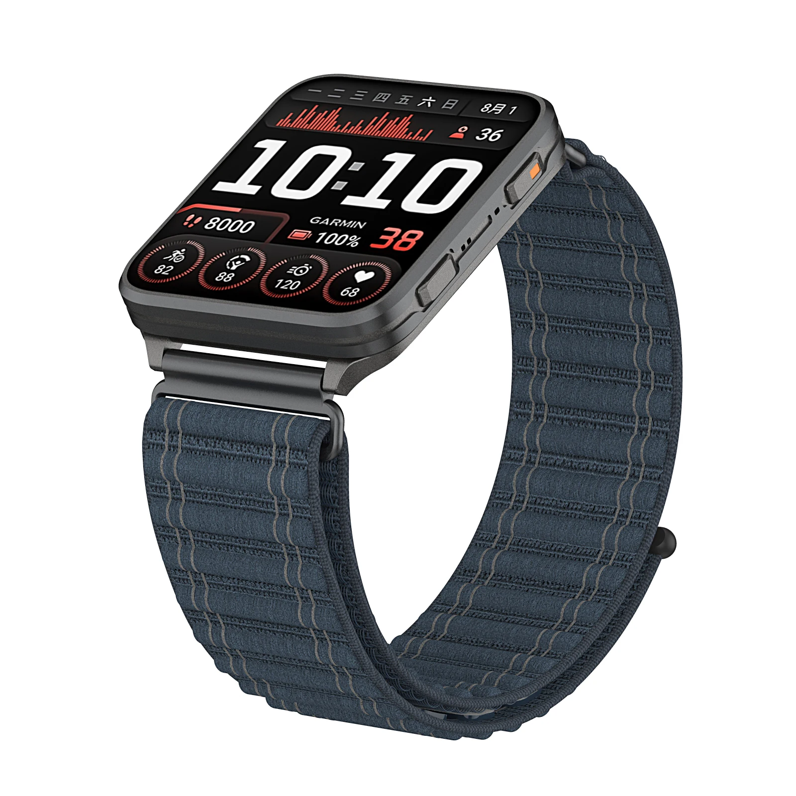 Mountain Wave Nylon Strap, Lightweight Secure-Fit Breathable Replacement Band
