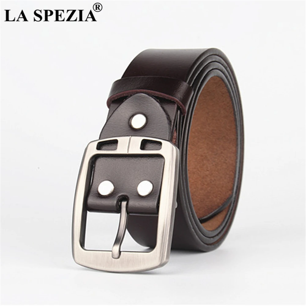 LA SPEZIA 180cm Extra Long Belt Men Oversized Genuine Leather Belt Male Brown High Quality Cowhide Plus Size Men Belt