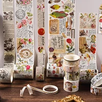 18rolls Pack Vintage Washi Tape Set for Kids Journaling Scrapbooking DIY Art Crafts 2