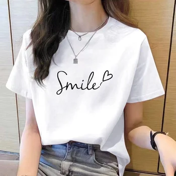 tshirt women top short sleeve t shirts New Korean t shirt for Women t shirt  Round Neck  Fashion tshirt woman tops printed 1
