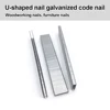 3610Pcs 410J 413J 416J 419J 422J Staple Framing Tacker U Shaped Nail For Electric Stapler Gun Furniture Cabinet Woodworking 1