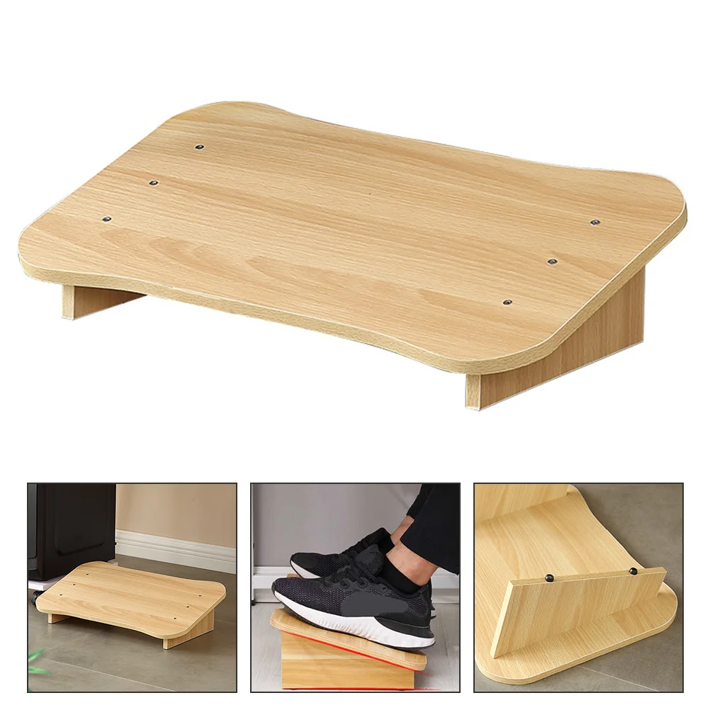 Foot Rest Stool Desk Footrest Airplane Ergonomic Wooden Bench Support Stepping Adjustable Posture Nursing Step Leg Pad