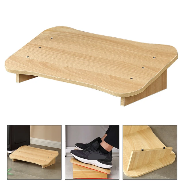 Reposapiés de escritorio, taburete ergonómico de madera para reposapiés de  avión, soporte de Pie ajustable para postura de enfermería - AliExpress