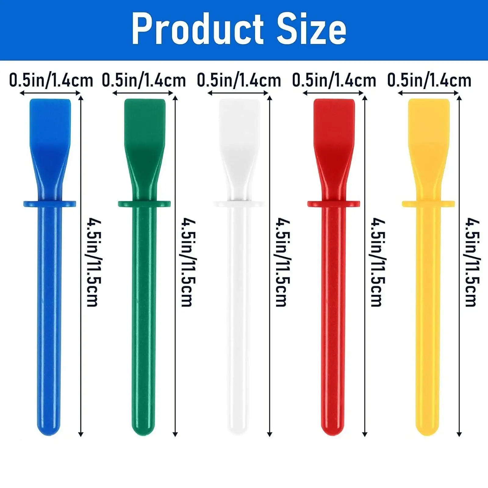 50Pcs 접착제 스프레더 그림 스크레이퍼 DIY 공예 프로젝트에 대 한 쉬운 깨끗한 접착제 얼룩 스틱 도구 목공 가죽 공예