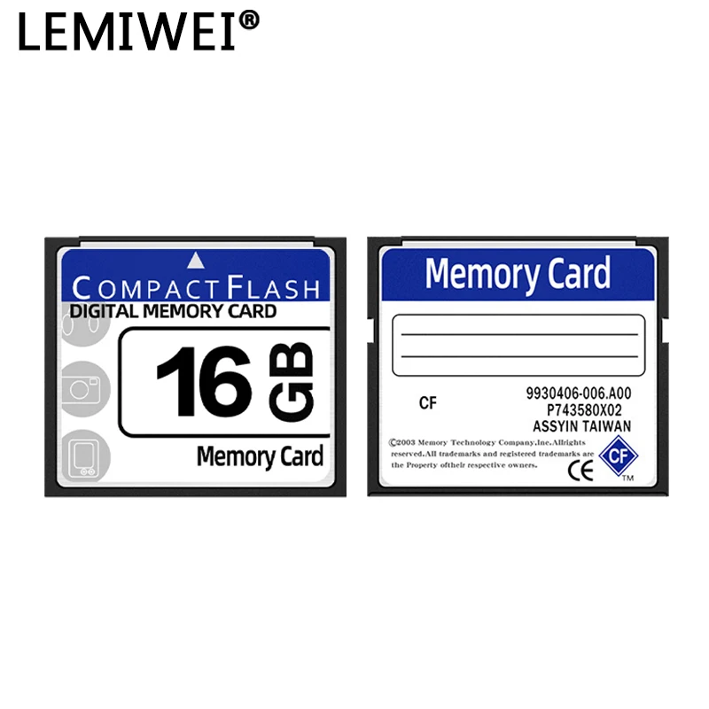 카메라용 진짜 Lemiwei CF 카드 스토리지, 오리지널 메모리 카드 Class10 컴팩트 플래시 카드, 512MB, 2GB, 4GB, 8GB, 16GB, 32GB, 64GB CF 카드