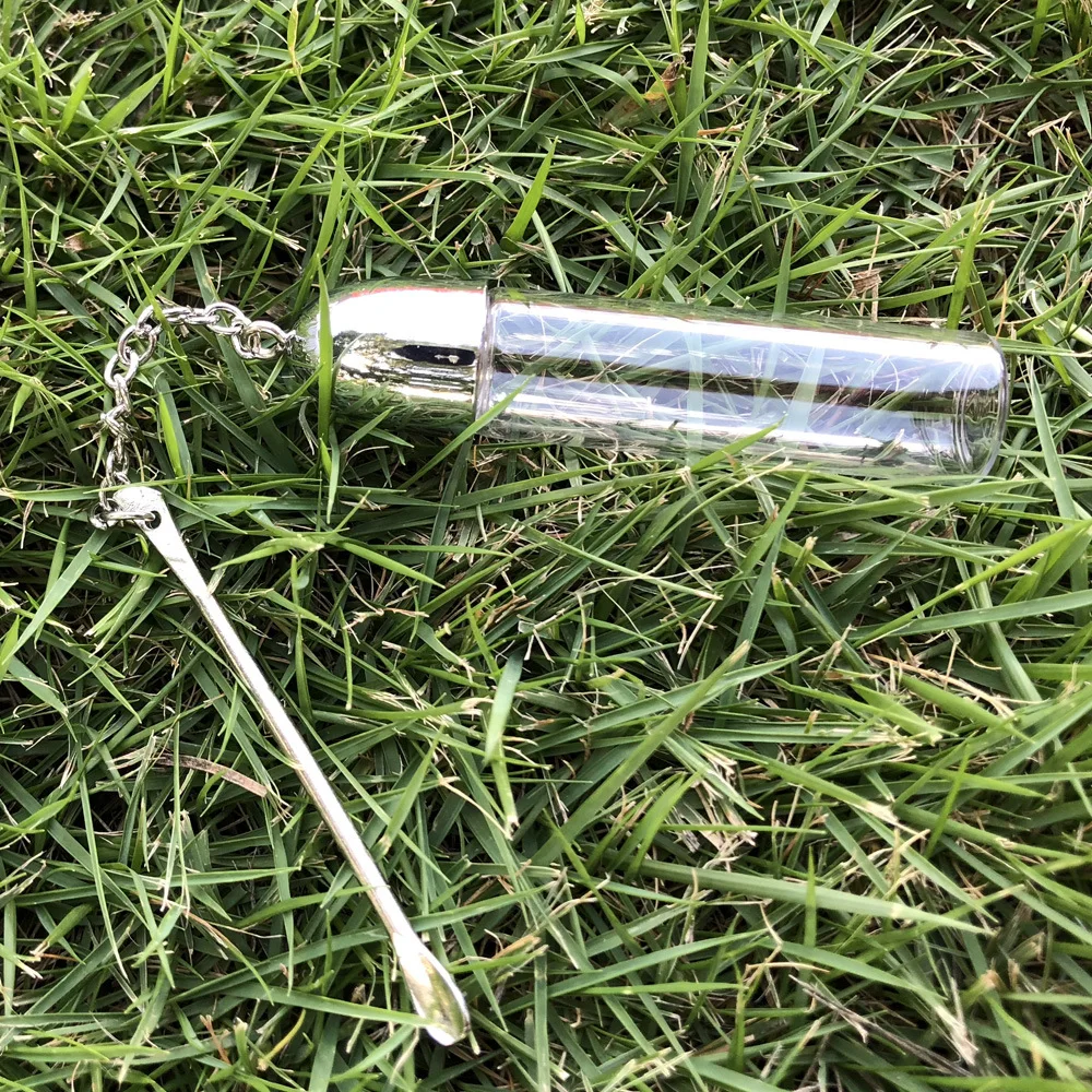 Pillenetui mit Mini-Löffel, kleiner tragbarer Pillenhalter, Mini-Box, Geldbörse, Tasche, Aufbewahrungsbehälter für Männer, Outdoor, Camping, Reisen – Detail 18