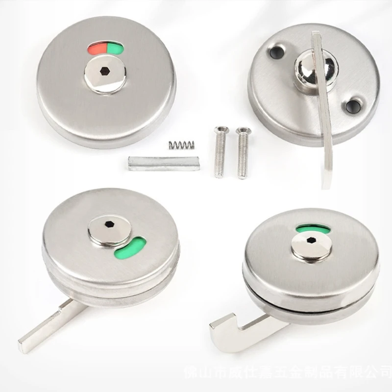 Modern Bathroom Door Handle Set Craft of Sturdy Stainless Steel Materials With Intuitives Display Solution Daily Use 37JD