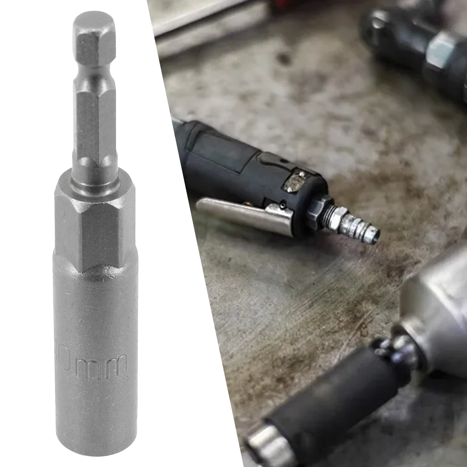 Description Picture 2 of item1Pcs 80mm Chrome Vanadium Steel Hex Sockets 5.5/6/7/8/9/10/11/12/13/14/15/16/17/18/19mm For Pneumatic Screwdriver/Power Tool