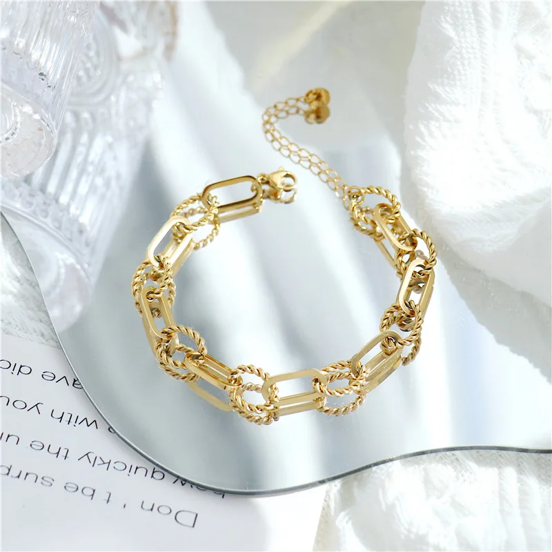 Chain Links Patches Bracelet S00 - Fashion Jewelry MP2777