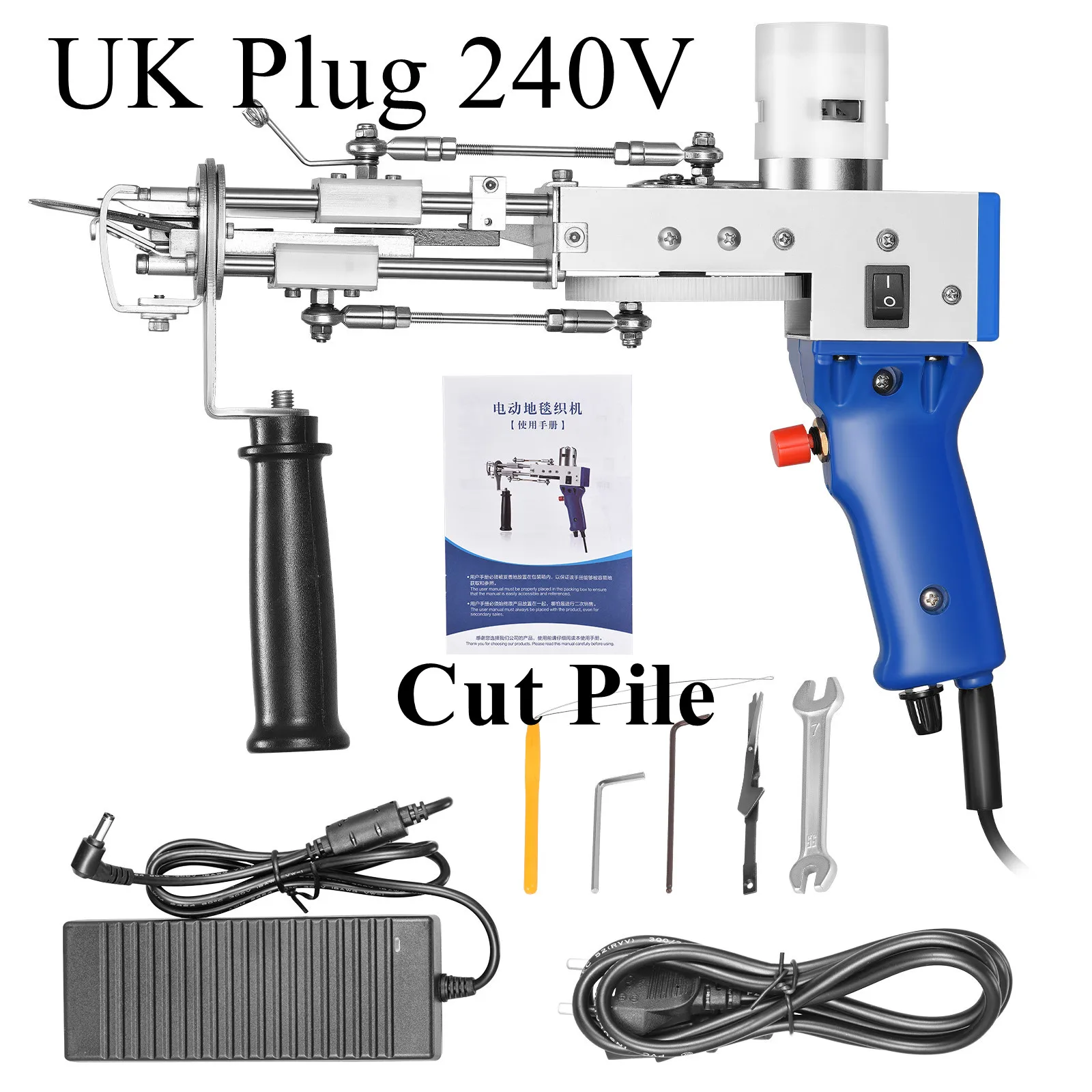 2 In 1 Tufting Gun Can Do Cut Pile And Loop Pile Electric Carpet Rug Guns, Carpet Weaving Knitting Machine With 5-40 Stitches resin heat gun Power Tools