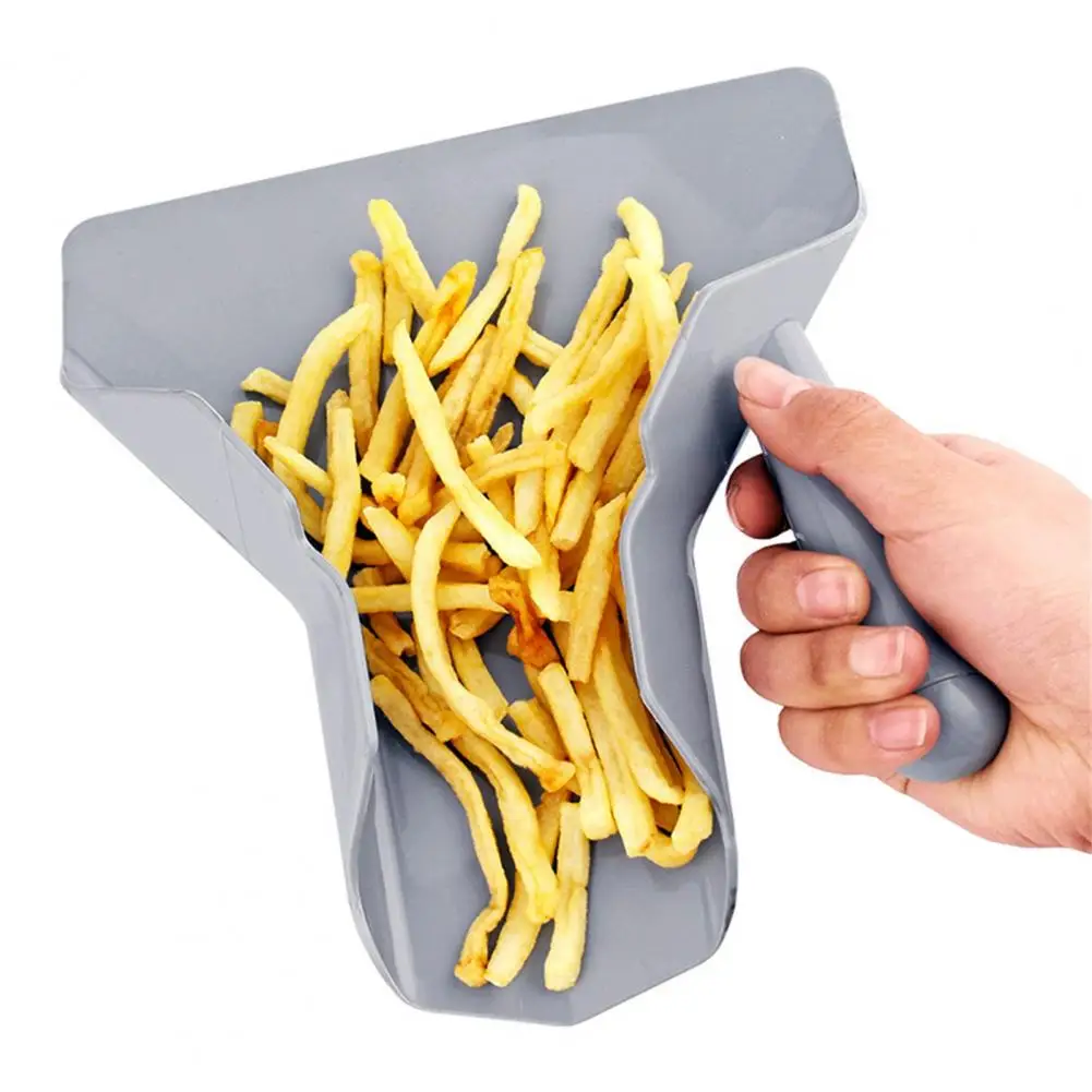 

Multifunctional Chip Scoop Hygienic Plastic Burrs-free Convenient French Fries Shovel Popcorn Packing Shovel Kitchen Gadget